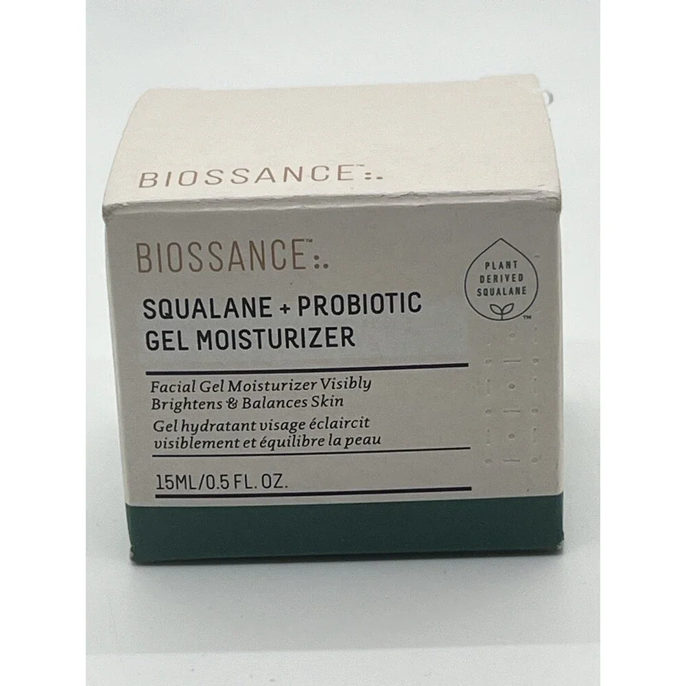 BIOSSANCE Squalane + Probiotic Gel Moisturizer Extra Gentle Formula 15 mL‎ New
